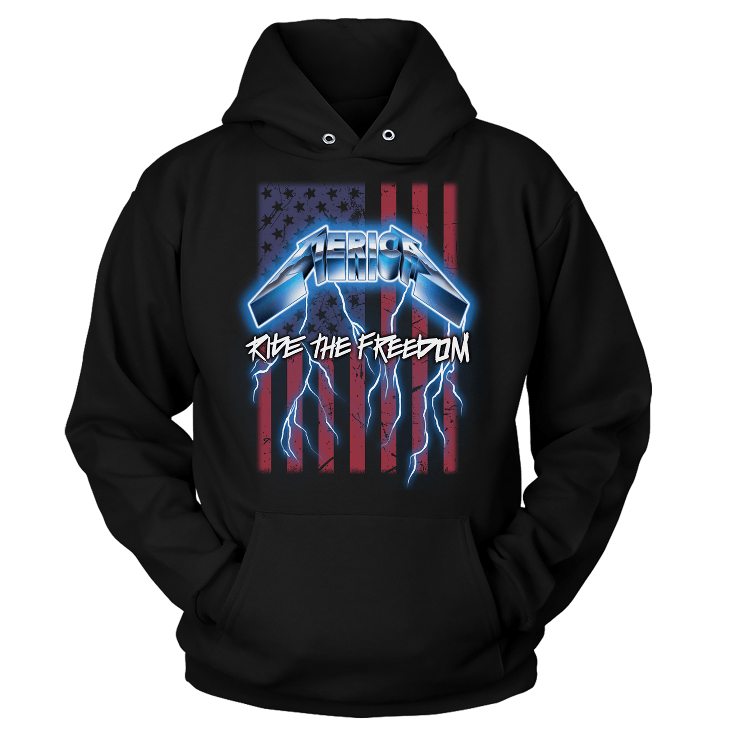 T-shirt Unisex Hoodie / Black / S Ride the Freedom