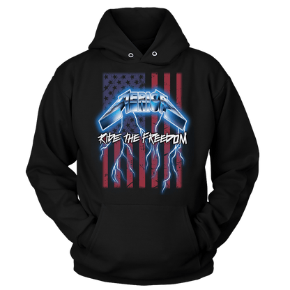 T-shirt Unisex Hoodie / Black / S Ride the Freedom