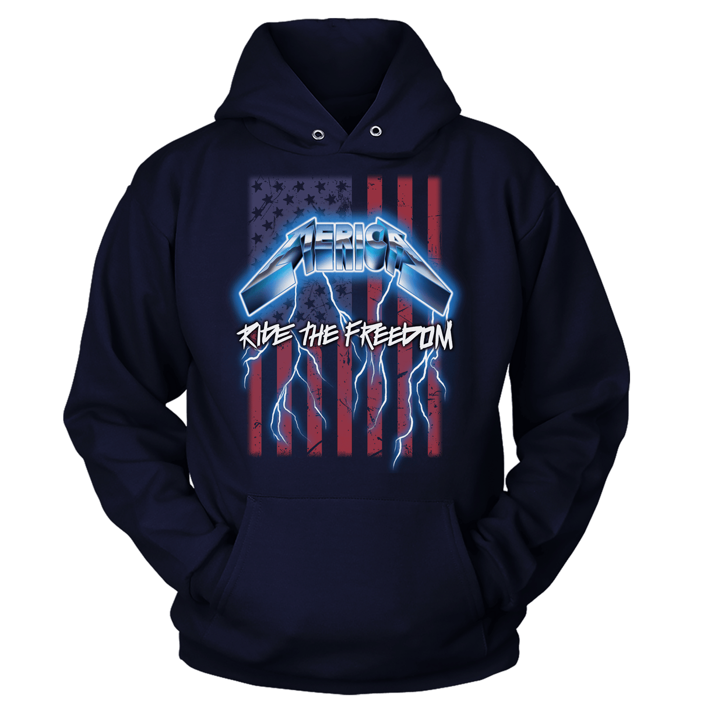 T-shirt Unisex Hoodie / Navy / S Ride the Freedom
