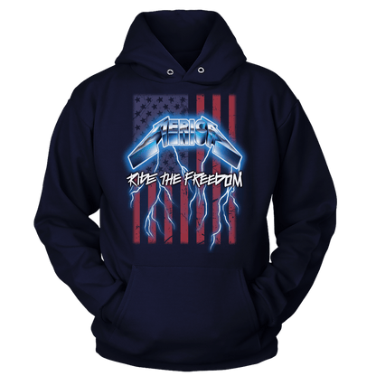 T-shirt Unisex Hoodie / Navy / S Ride the Freedom
