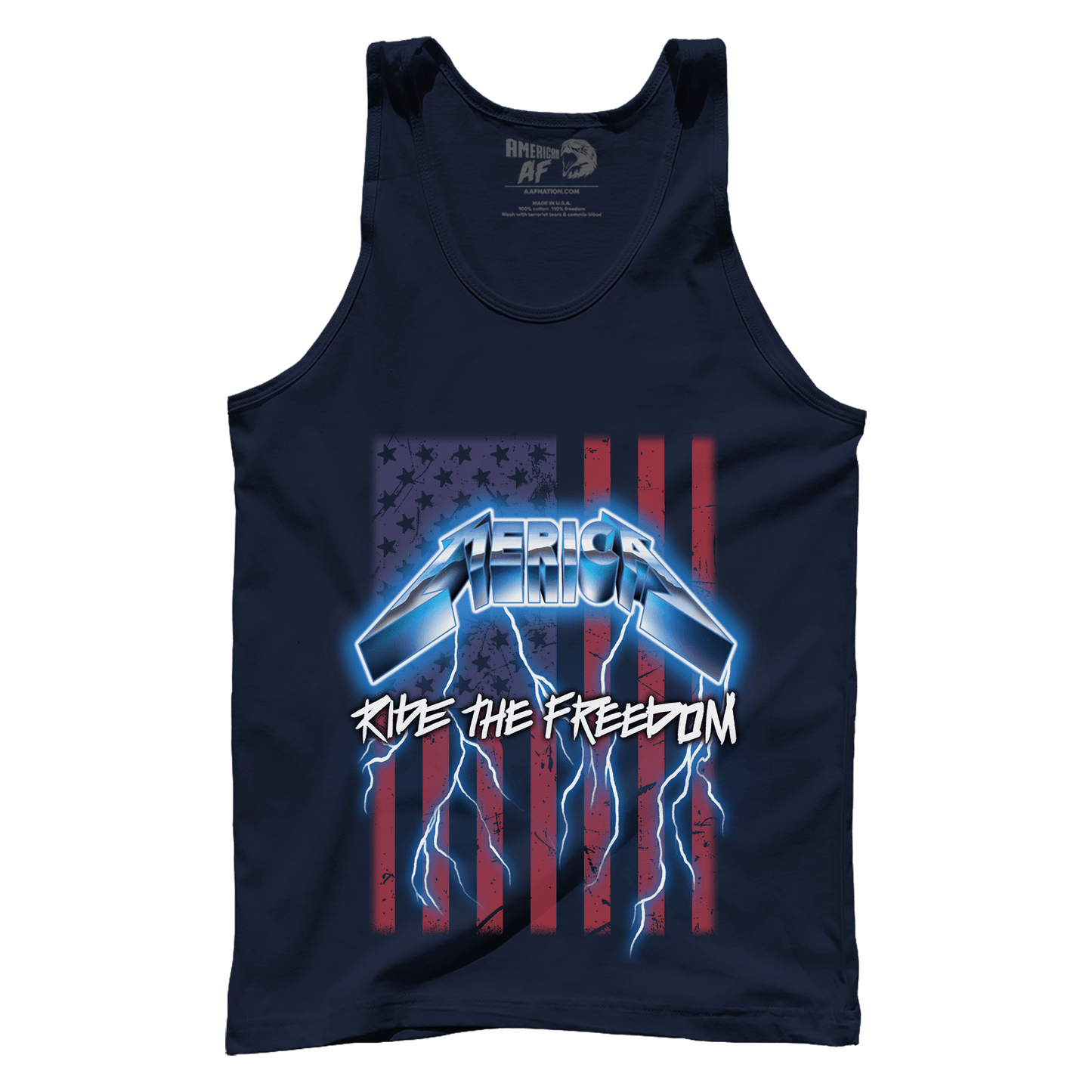 T-shirt Premium Mens Tank / Navy / XS Ride the Freedom