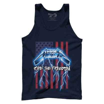 T-shirt Premium Mens Tank / Navy / XS Ride the Freedom