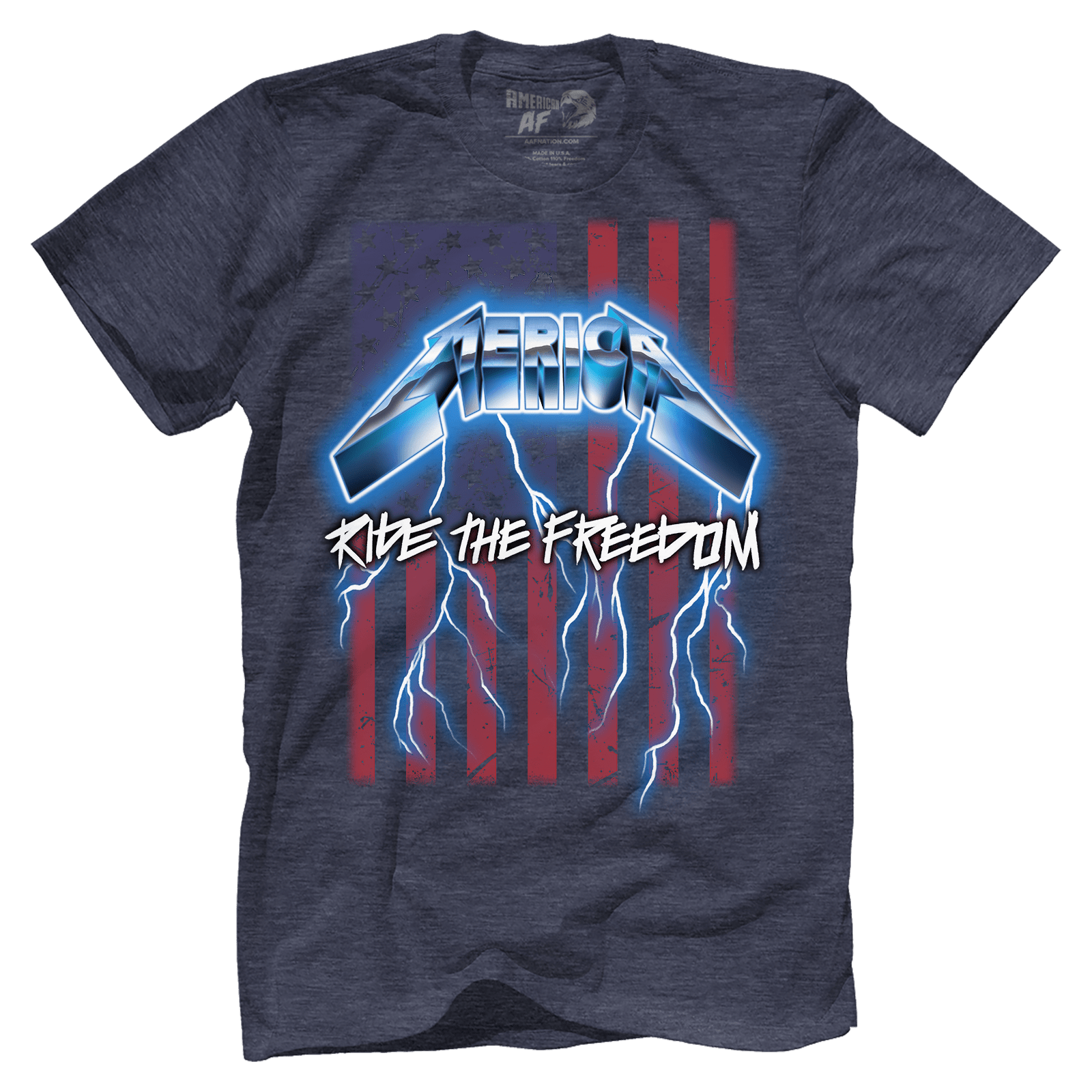 T-shirt Premium Mens Triblend Shirt / Vintage Navy / S Ride the Freedom