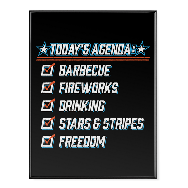 Today's Agenda - Poster