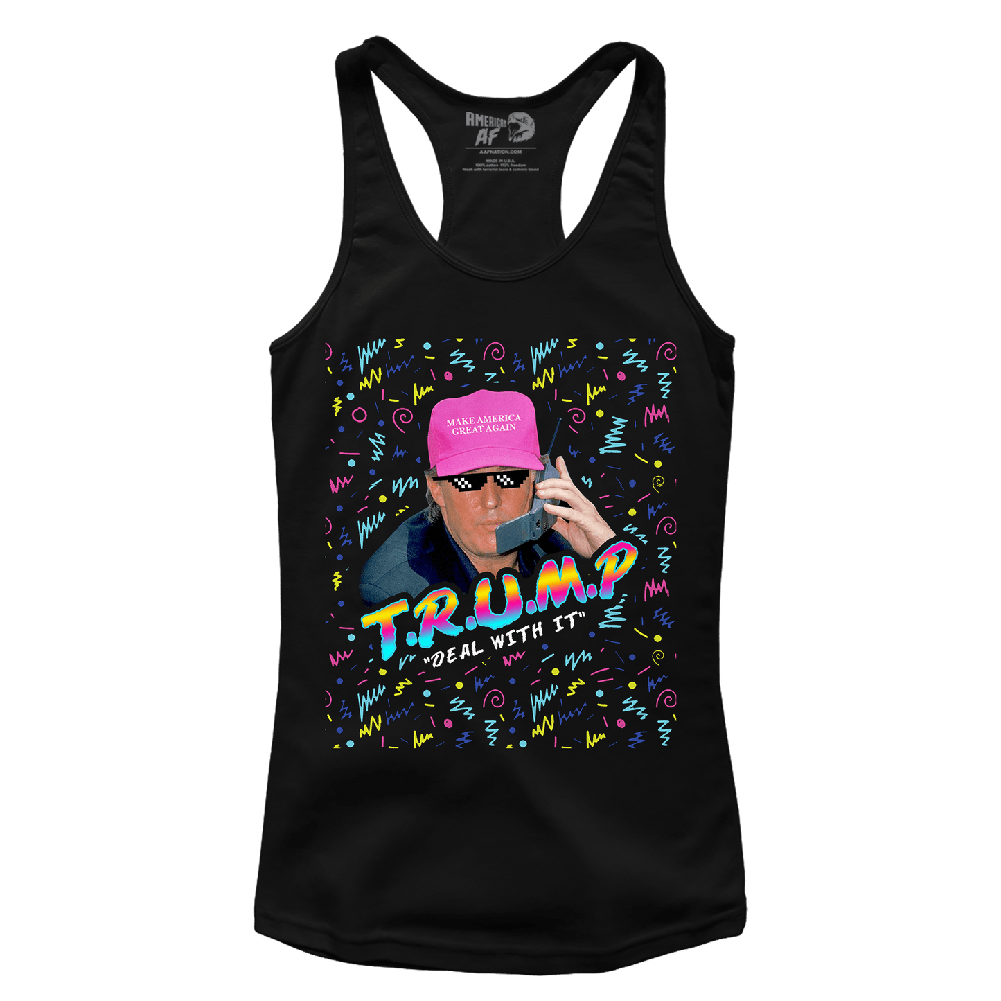 Trump - Deal With it Racerback Tank Top