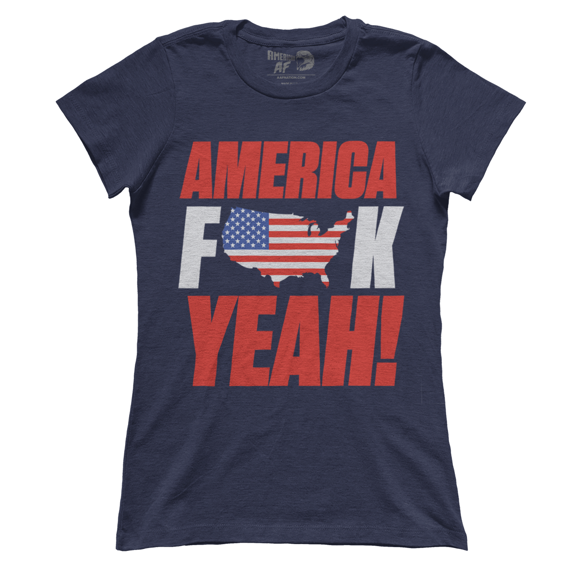 t-shirt Premium Ladies Tee / Midnight Navy / XS America F Yeah (Ladies)