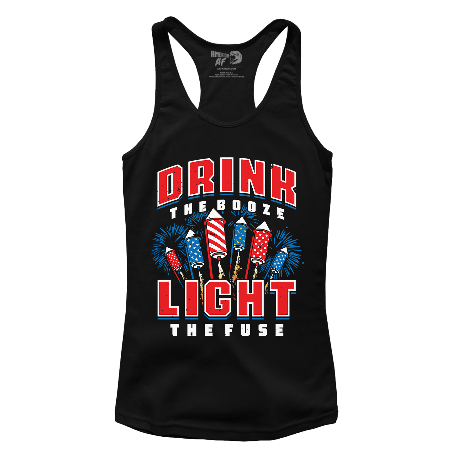 T-shirt Premium Ladies Racerback Tank / Black / XS Drink Light (Ladies)