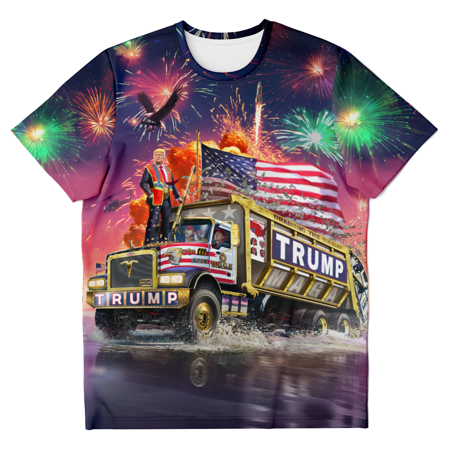 Trump Tank 2025 DOGE AOP - T SHIRT
