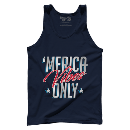 T-shirt Premium Mens Tank / Navy / XS Merica Vibes Only