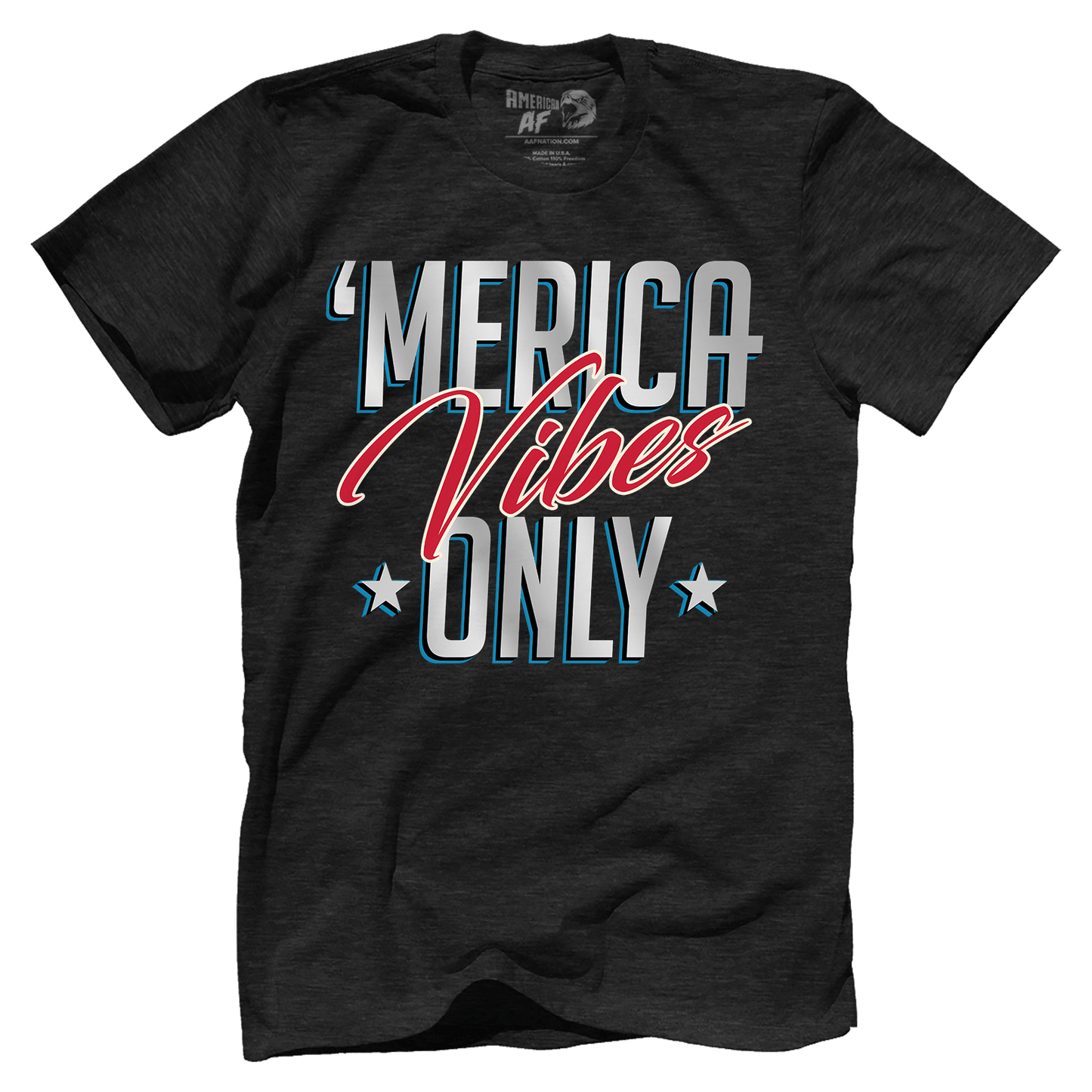 T-shirt Premium Mens Triblend Shirt / Vintage Black / S Merica Vibes Only