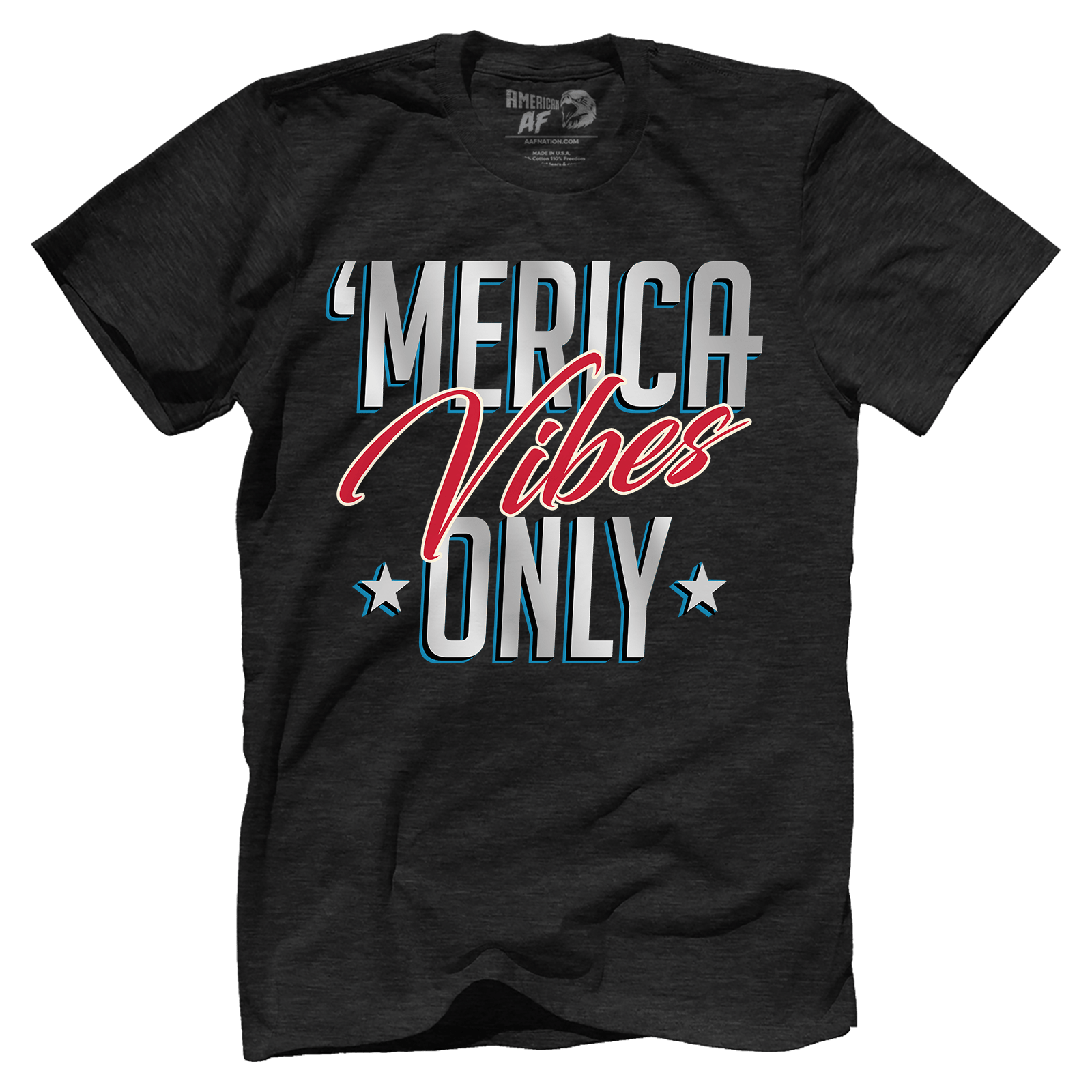 T-shirt Premium Mens Triblend Shirt / Vintage Black / S Merica Vibes Only