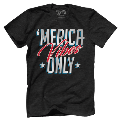 T-shirt Premium Mens Triblend Shirt / Vintage Black / S Merica Vibes Only