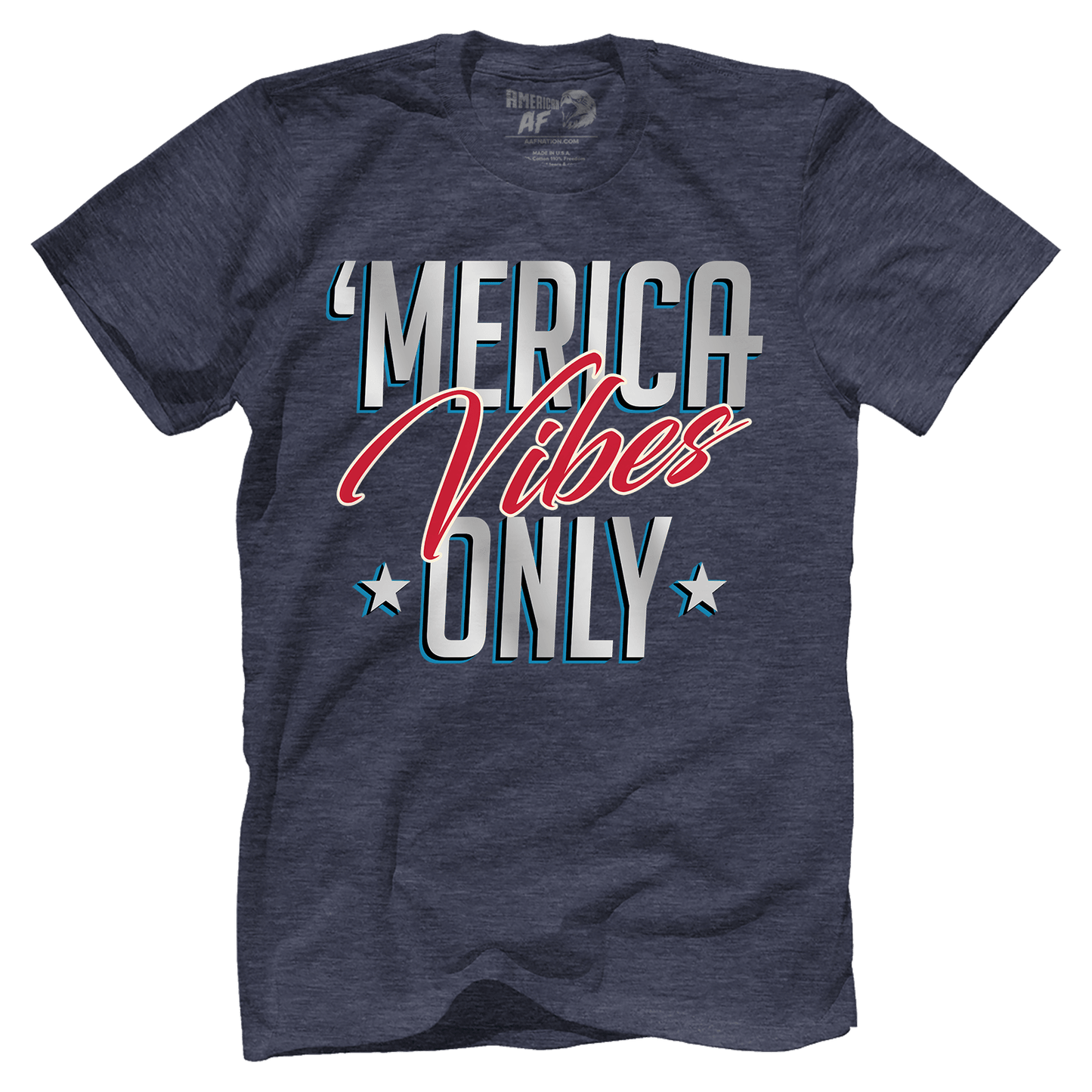 T-shirt Premium Mens Triblend Shirt / Vintage Navy / S Merica Vibes Only