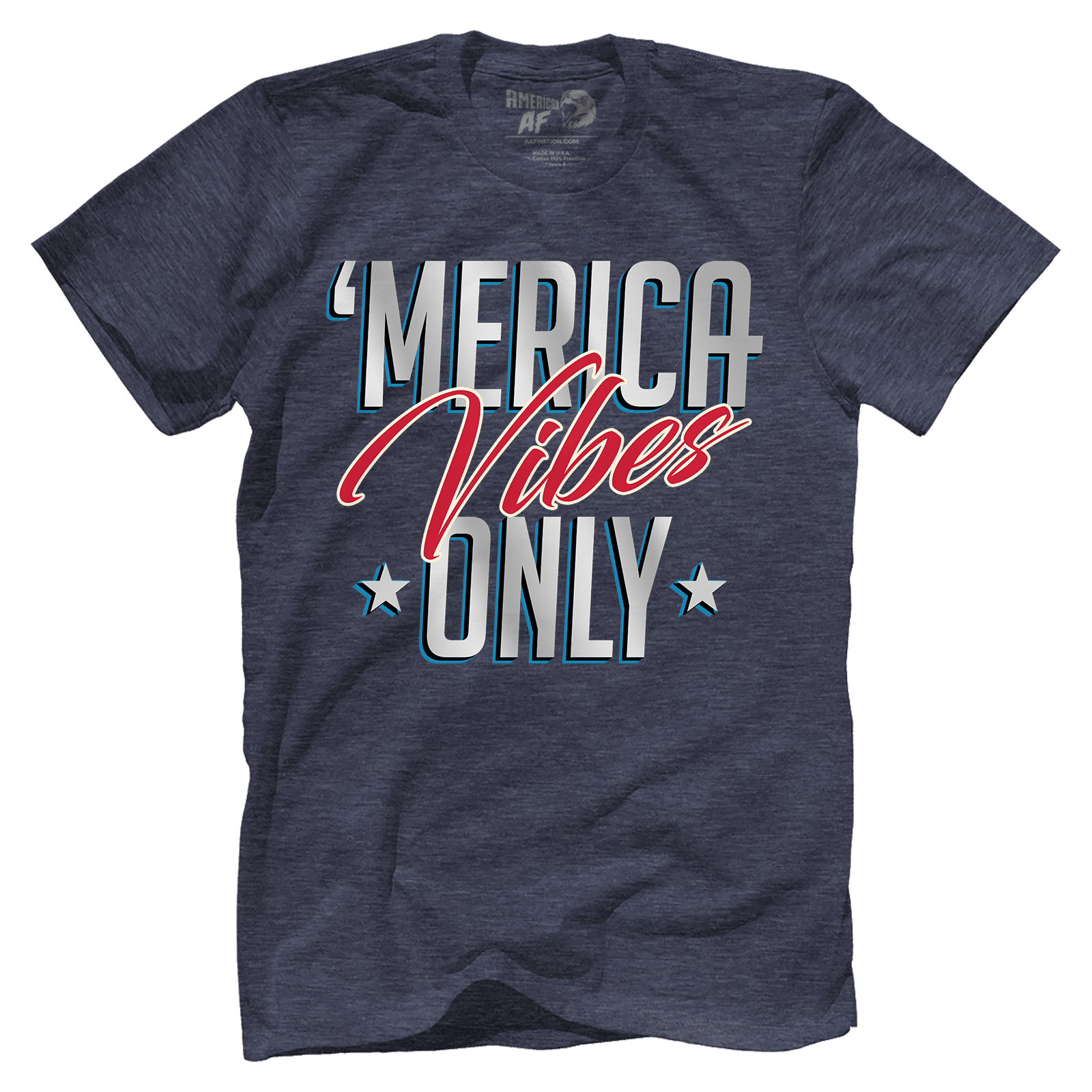 T-shirt Premium Mens Triblend Shirt / Vintage Navy / S Merica Vibes Only