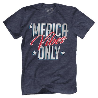 T-shirt Premium Mens Triblend Shirt / Vintage Navy / S Merica Vibes Only