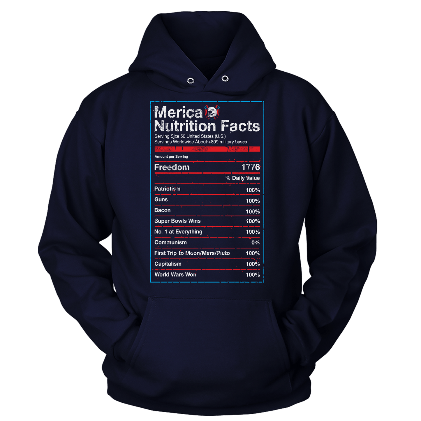 T-shirt Unisex Hoodie / Navy / S Merican Ingredients