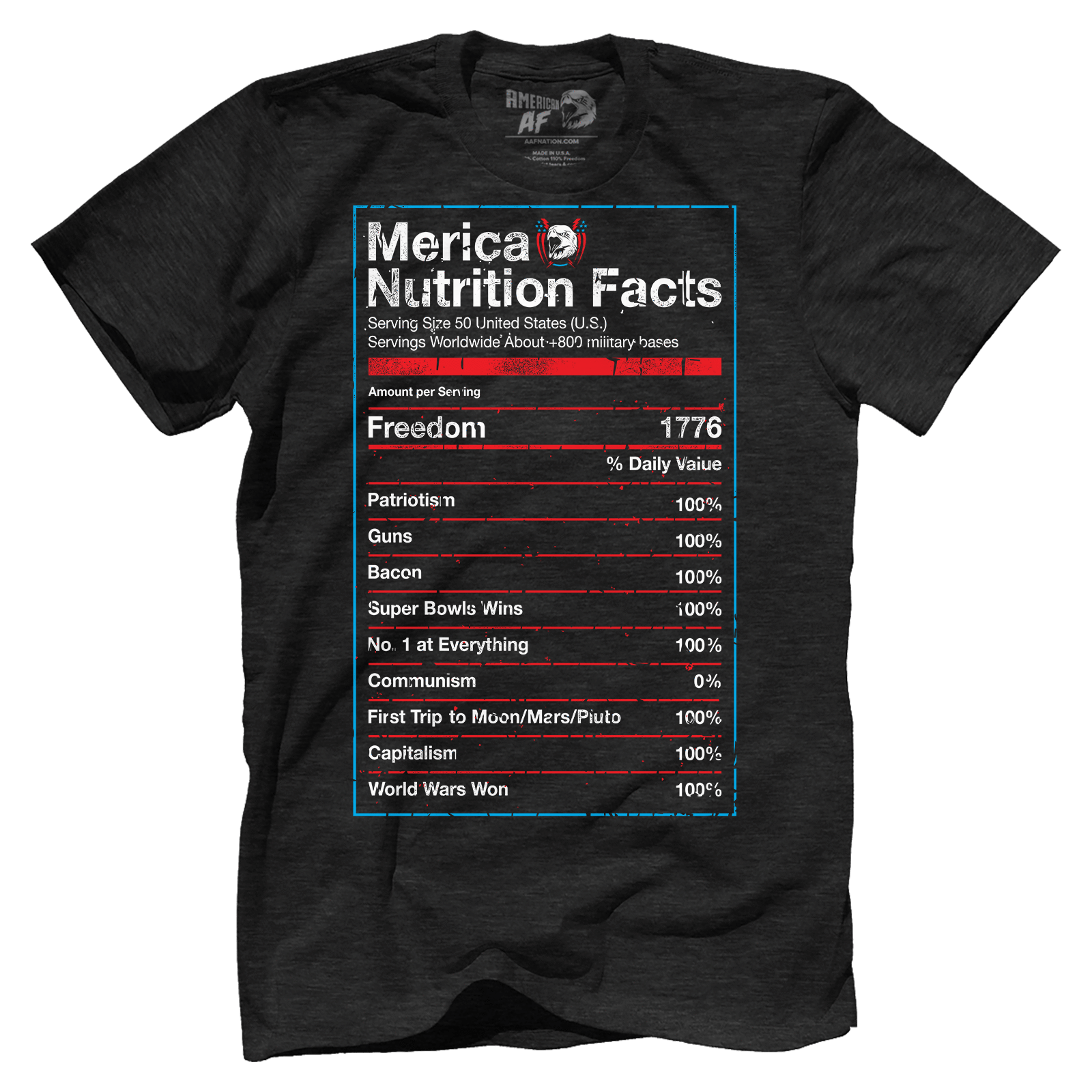 T-shirt Premium Mens Triblend Shirt / Vintage Black / S Merican Ingredients