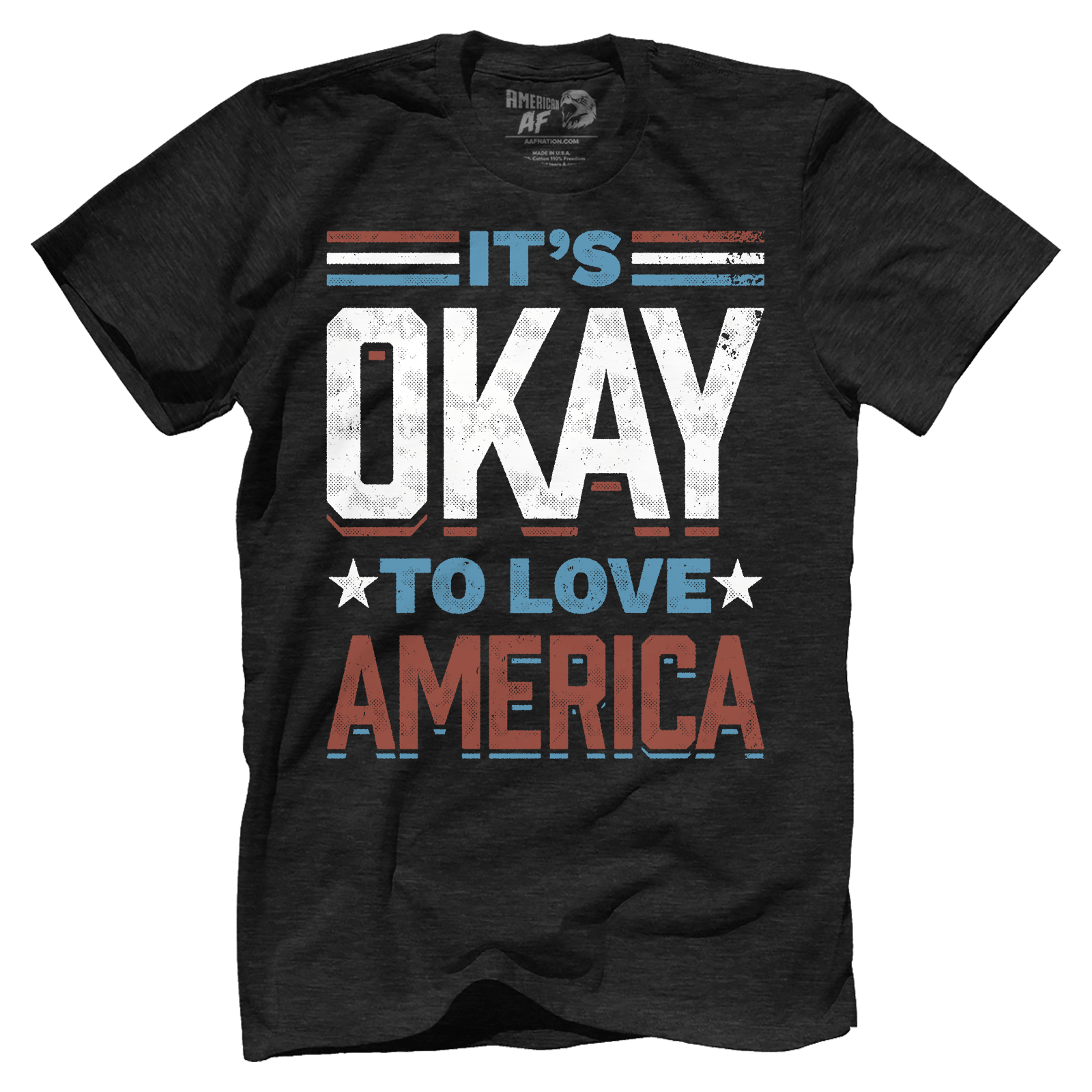 T-shirt Premium Mens Triblend Shirt / Vintage Black / S It's Okay To Love America