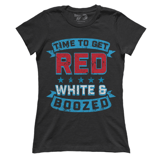 Apparel Red White and Boozed (Ladies)