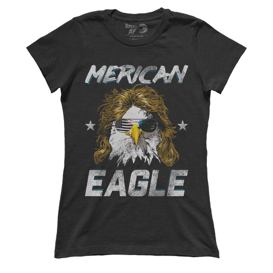 Apparel Premium Ladies Tee / Black / XS Merican Eagle Revealed (Ladies)