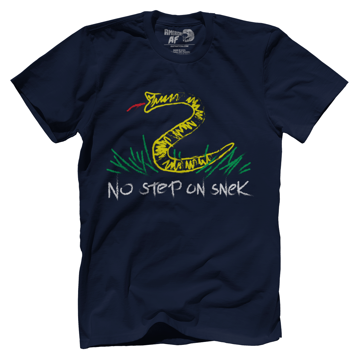 No Step on Snek Premium Mens Shirt / Midnight Navy / M