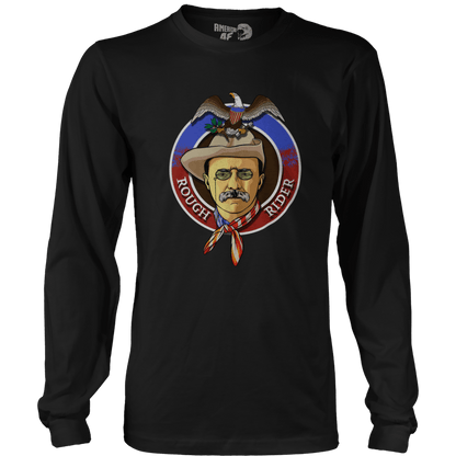 T-shirt Mens Long Sleeve / Black / S Teddy Rough Rider