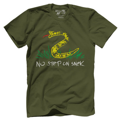 T-shirt Premium Mens Shirt / Military Green / XS No Step on Snek