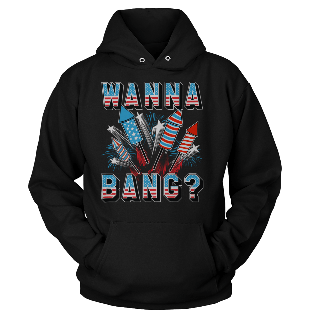 Apparel Unisex Hoodie / Black / S Wanna Bang?