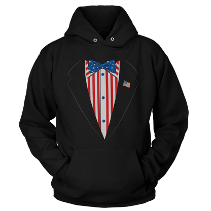 T-shirt Unisex Hoodie / Black / S Merican Tuxedo