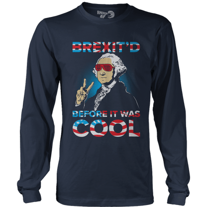 T-shirt Mens Long Sleeve / Midnight Navy / S Brexit'd