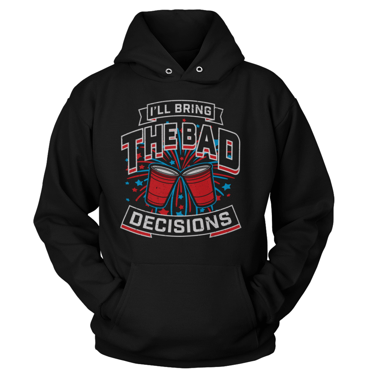 Apparel Unisex Hoodie / Black / S Bad Decisions