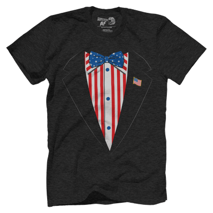 T-shirt Premium Mens Triblend Shirt / Vintage Black / S Merican Tuxedo
