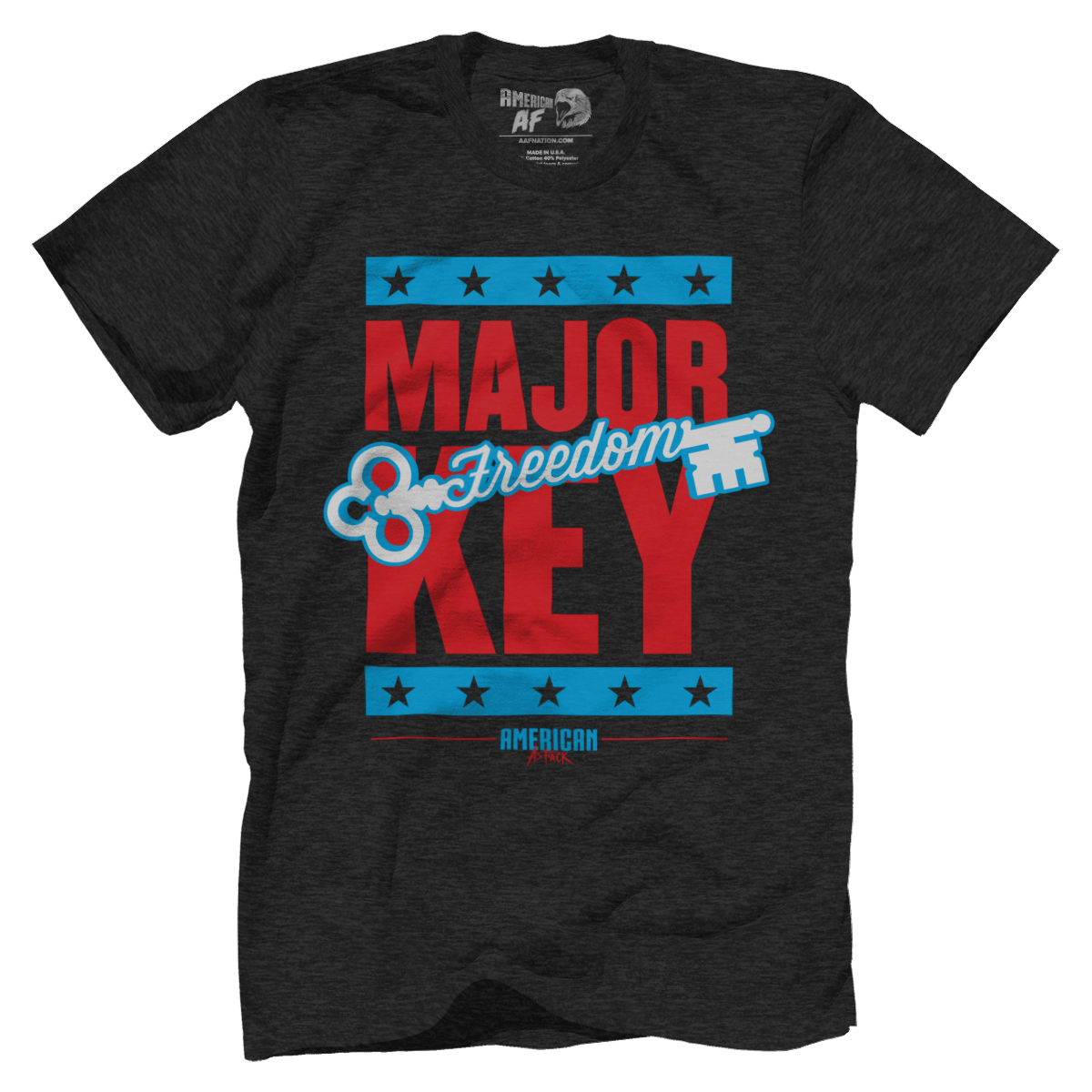 T-shirt Premium Mens Triblend Shirt / Vintage Black / S Major Key