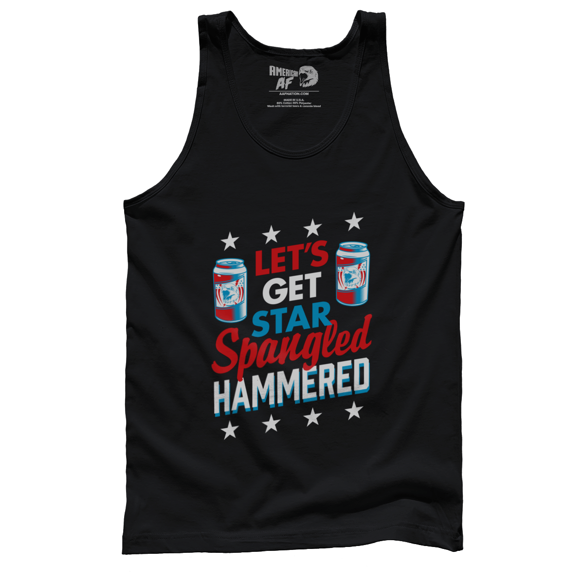 T-shirt Premium Mens Tank / Black / XS Let's Get Star Spangled Hammered