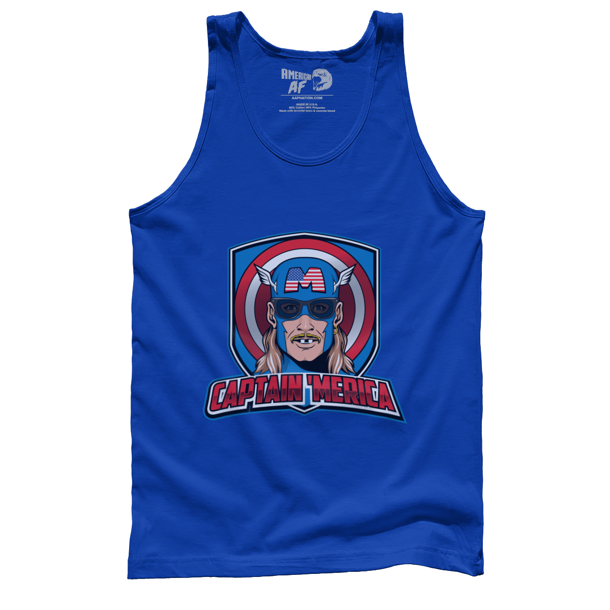T-shirt Premium Mens Tank / True Royal / XS Captain 'Merica