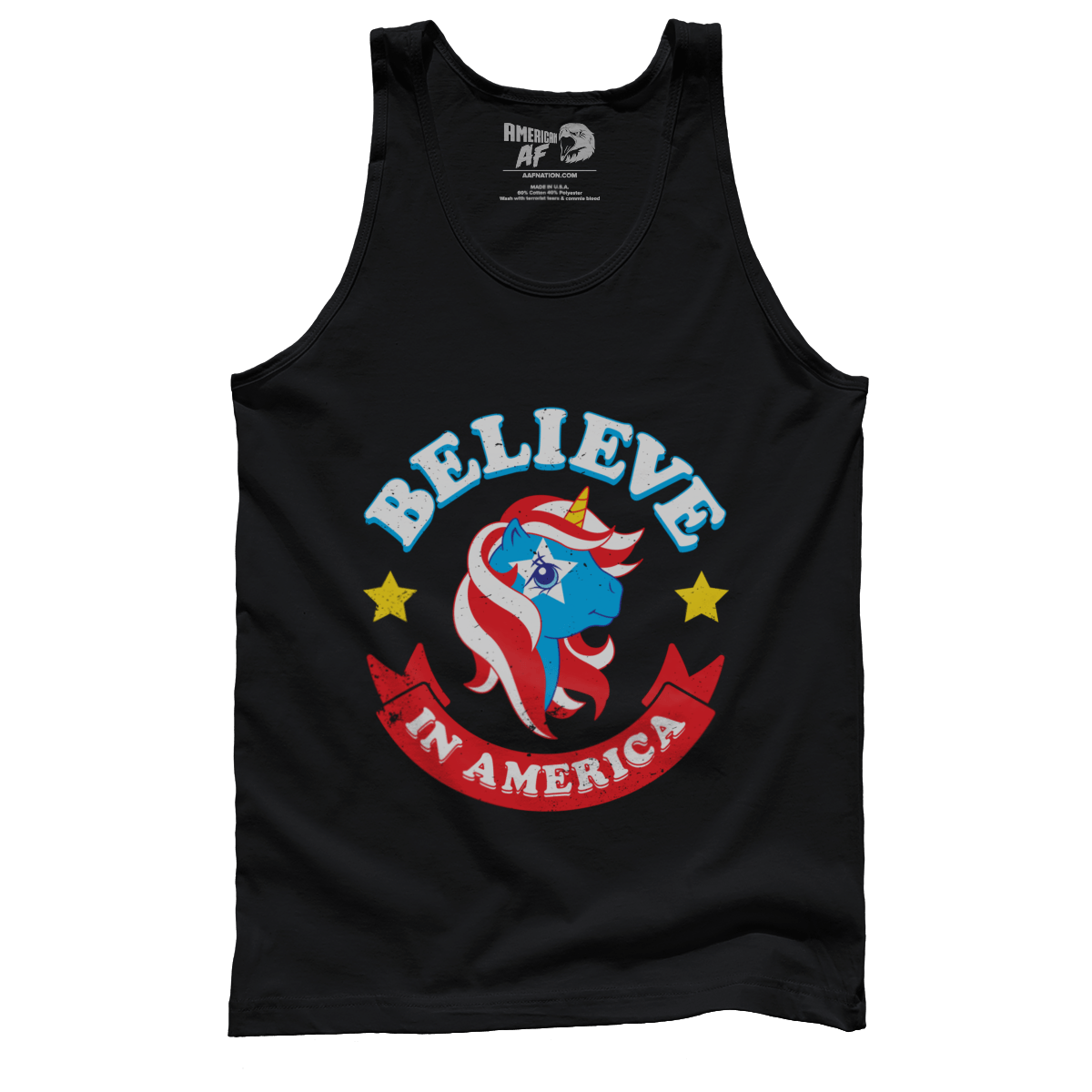 T-shirt Premium Mens Tank / Black / XS My Little Americorn