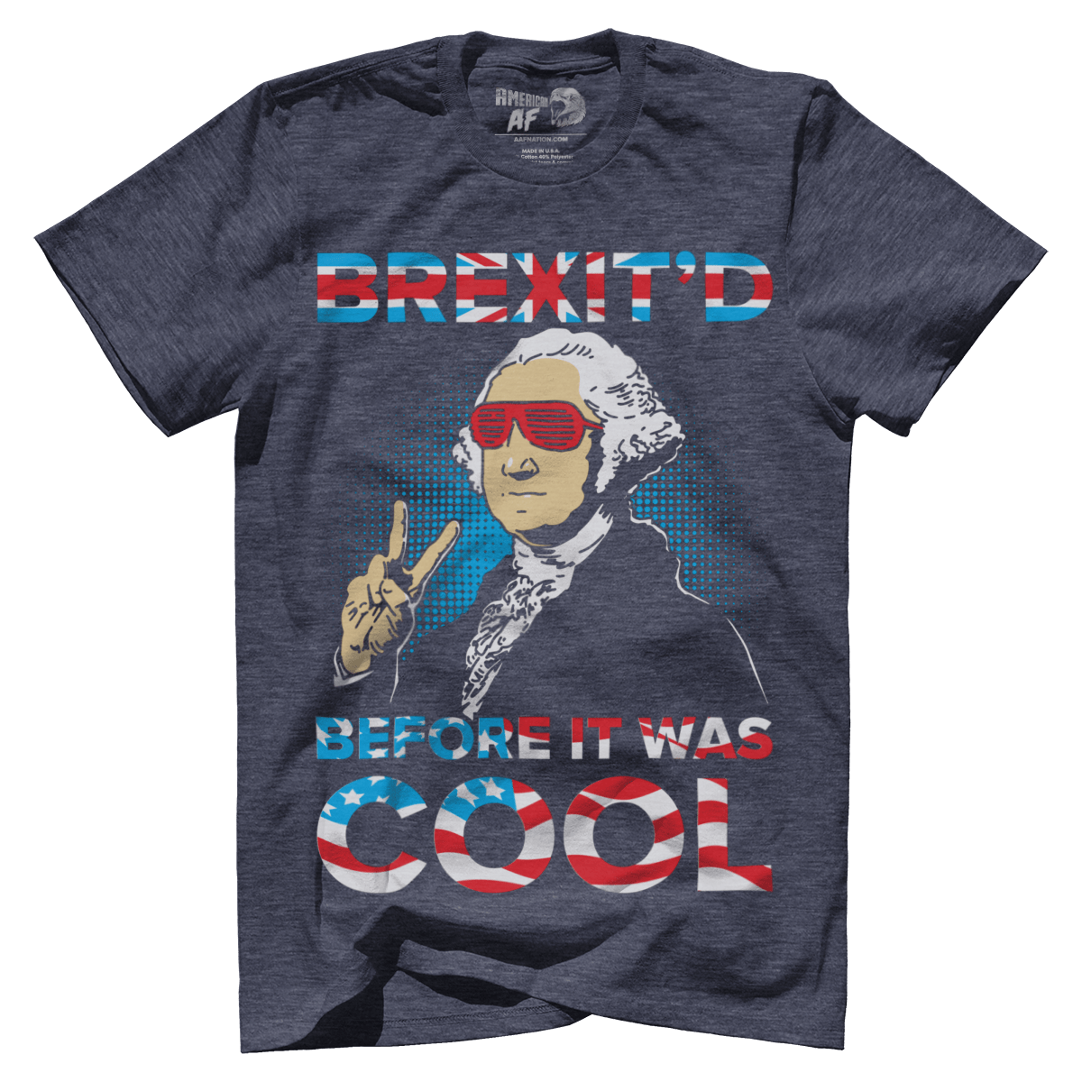 T-shirt Premium Mens Triblend Shirt / Vintage Navy / S Brexit'd
