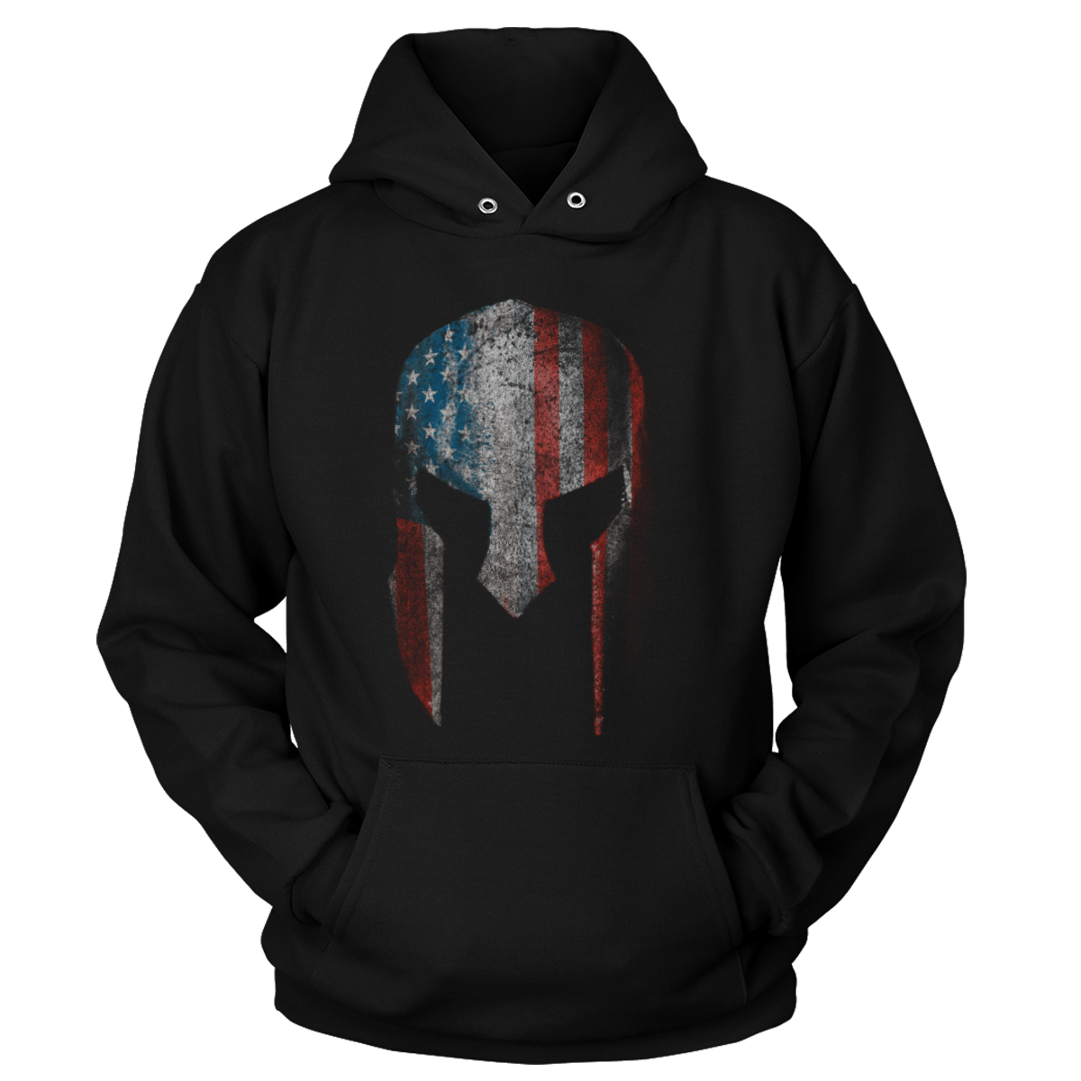 T-shirt Premium Soft Hoodie / Black / XS Spartan Flag (Ladies)