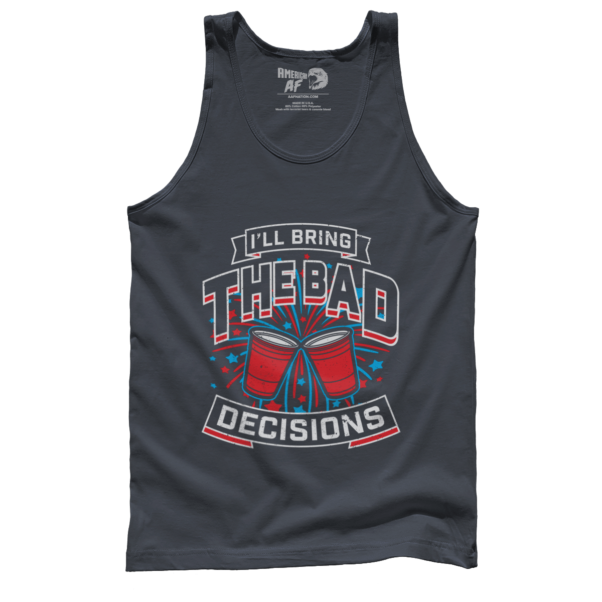 Apparel Premium Mens Tank / Dark Grey / XS Bad Decisions