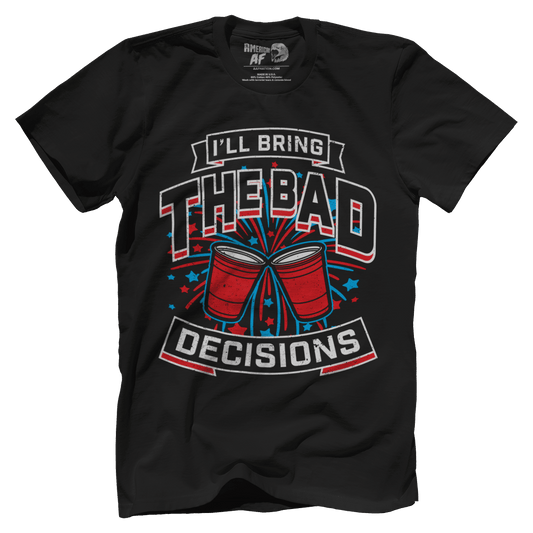 Apparel Premium Mens Shirt / Black / XS Bad Decisions
