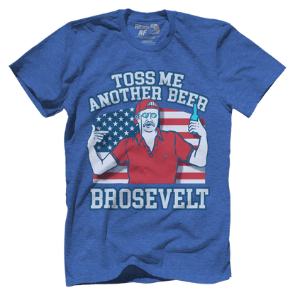 T-shirt Premium Mens Triblend Shirt / Vintage Royal / S Toss Me Another Beer Brosevelt