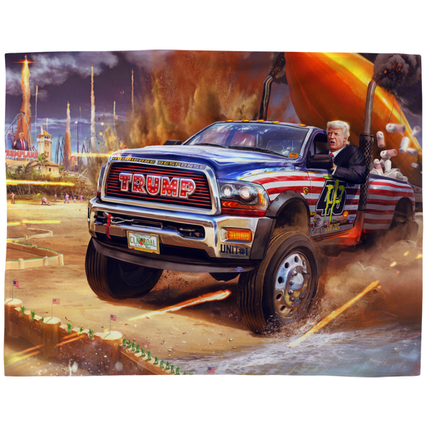 Trump Truck Blanket