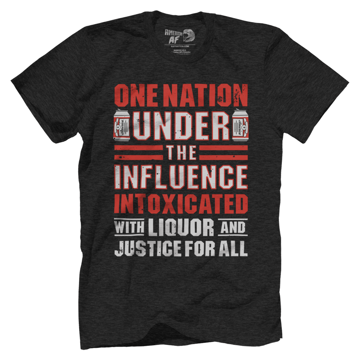Apparel Premium Mens Triblend Shirt / Vintage Black / S Liquor and Justice