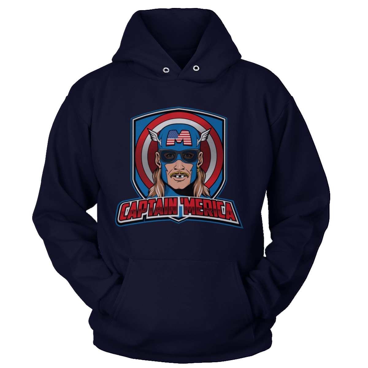 T-shirt Unisex Hoodie / Navy / S Captain 'Merica