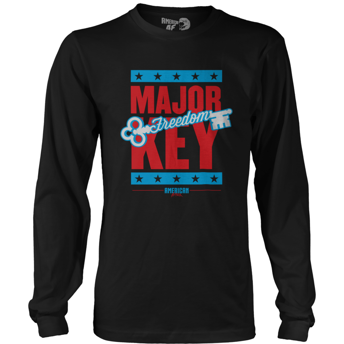 T-shirt Mens Long Sleeve / Black / S Major Key