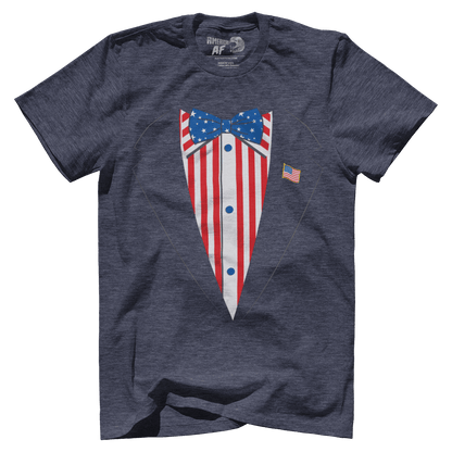 T-shirt Premium Mens Triblend Shirt / Vintage Navy / S Merican Tuxedo