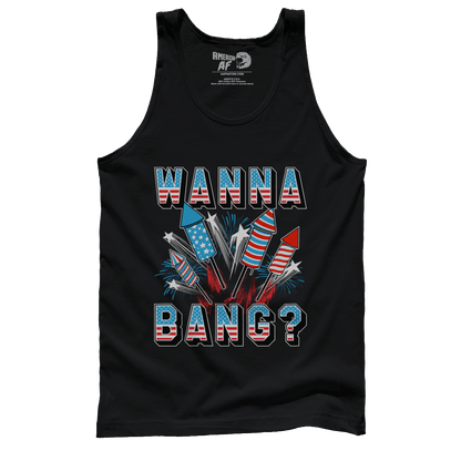 Apparel Premium Mens Tank / Black / XS Wanna Bang?