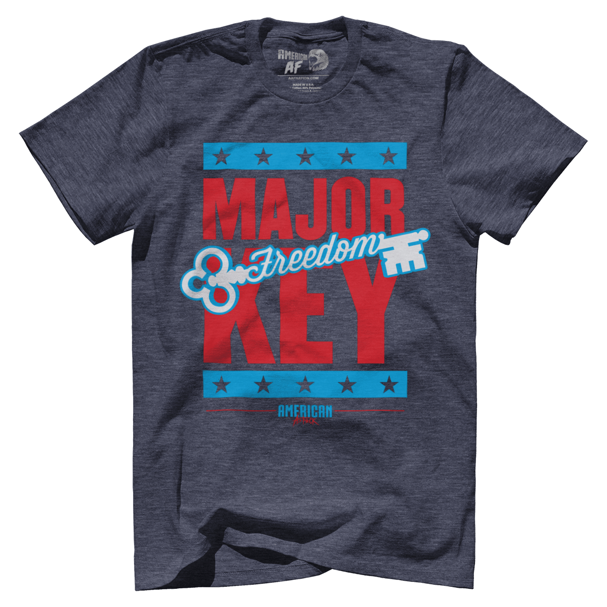 T-shirt Premium Mens Triblend Shirt / Vintage Navy / S Major Key