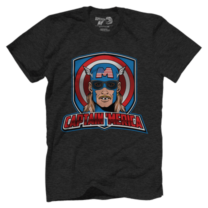 T-shirt Premium Mens Triblend Shirt / Vintage Black / S Captain 'Merica