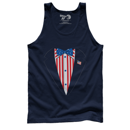 T-shirt Premium Mens Tank / Navy / XS Merican Tuxedo